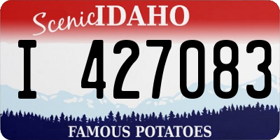ID license plate I427083