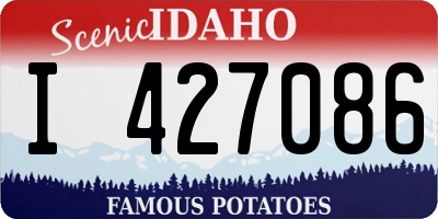 ID license plate I427086