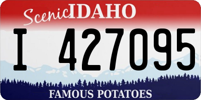 ID license plate I427095