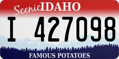 ID license plate I427098