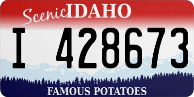 ID license plate I428673