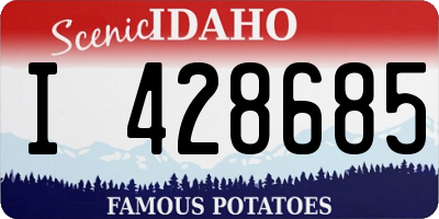 ID license plate I428685