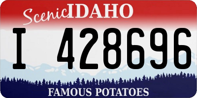 ID license plate I428696