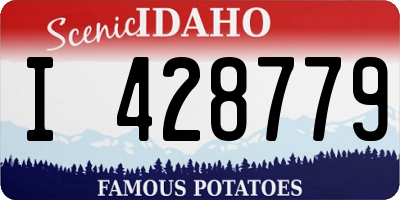 ID license plate I428779