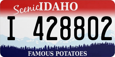 ID license plate I428802