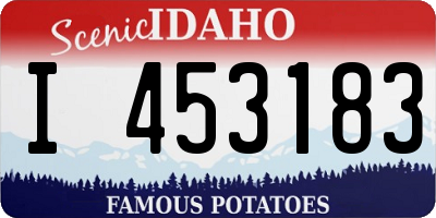 ID license plate I453183