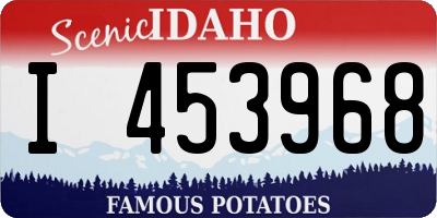 ID license plate I453968