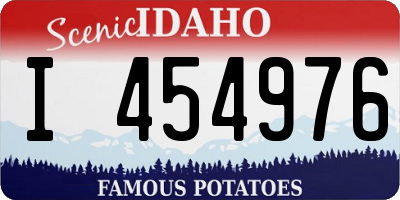 ID license plate I454976