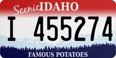 ID license plate I455274