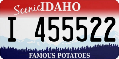 ID license plate I455522