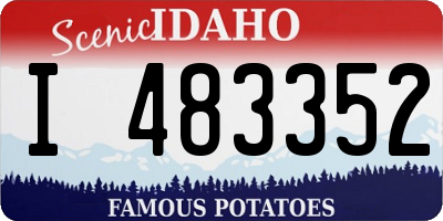 ID license plate I483352