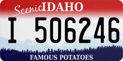ID license plate I506246