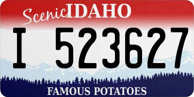 ID license plate I523627