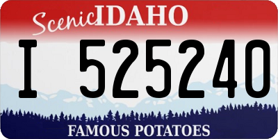 ID license plate I525240