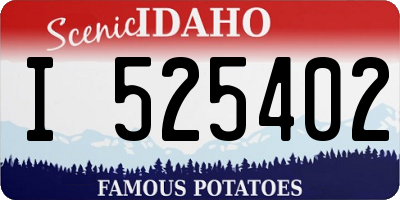 ID license plate I525402