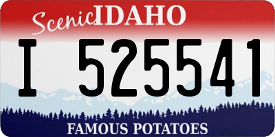 ID license plate I525541