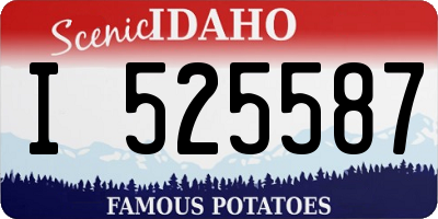 ID license plate I525587