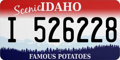 ID license plate I526228