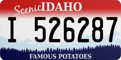 ID license plate I526287