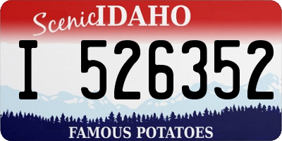 ID license plate I526352