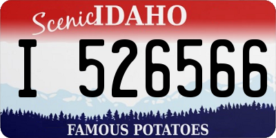 ID license plate I526566