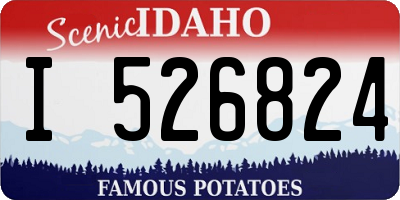 ID license plate I526824