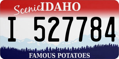 ID license plate I527784