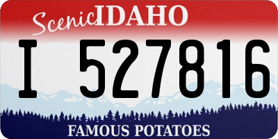 ID license plate I527816