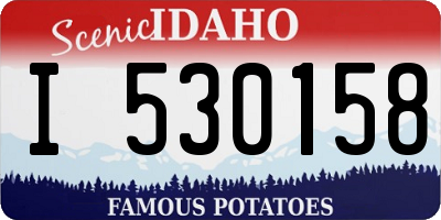 ID license plate I530158