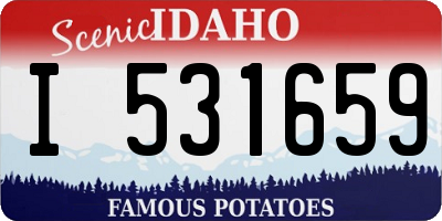 ID license plate I531659