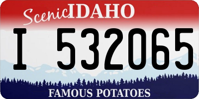 ID license plate I532065