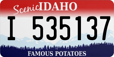 ID license plate I535137