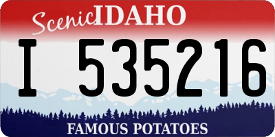 ID license plate I535216