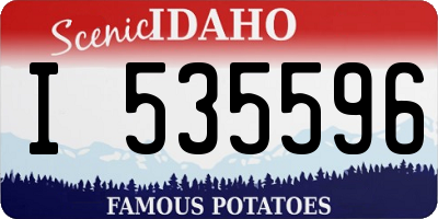 ID license plate I535596