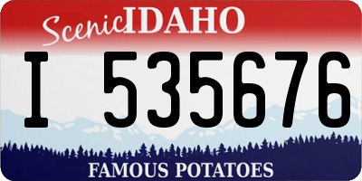 ID license plate I535676