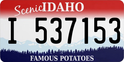 ID license plate I537153