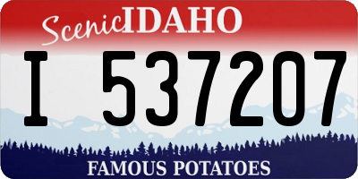 ID license plate I537207
