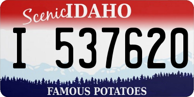ID license plate I537620