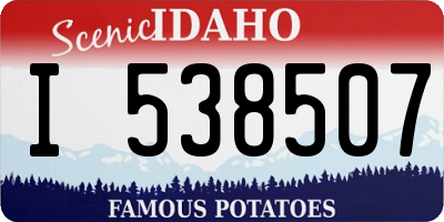 ID license plate I538507