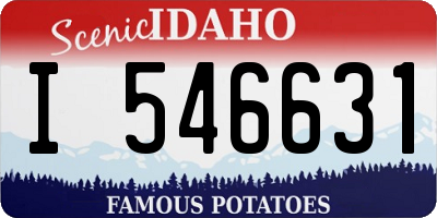 ID license plate I546631