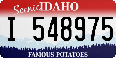 ID license plate I548975