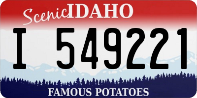 ID license plate I549221