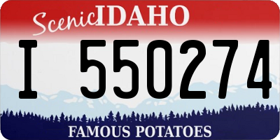 ID license plate I550274