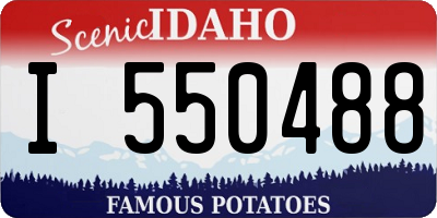 ID license plate I550488