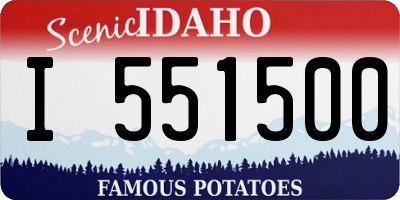 ID license plate I551500
