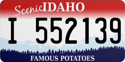 ID license plate I552139