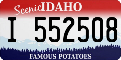 ID license plate I552508