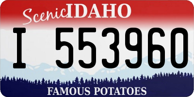 ID license plate I553960