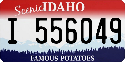 ID license plate I556049