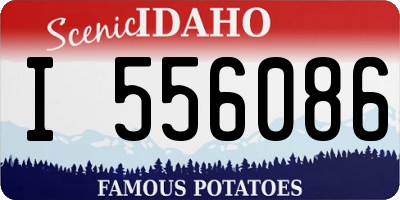 ID license plate I556086